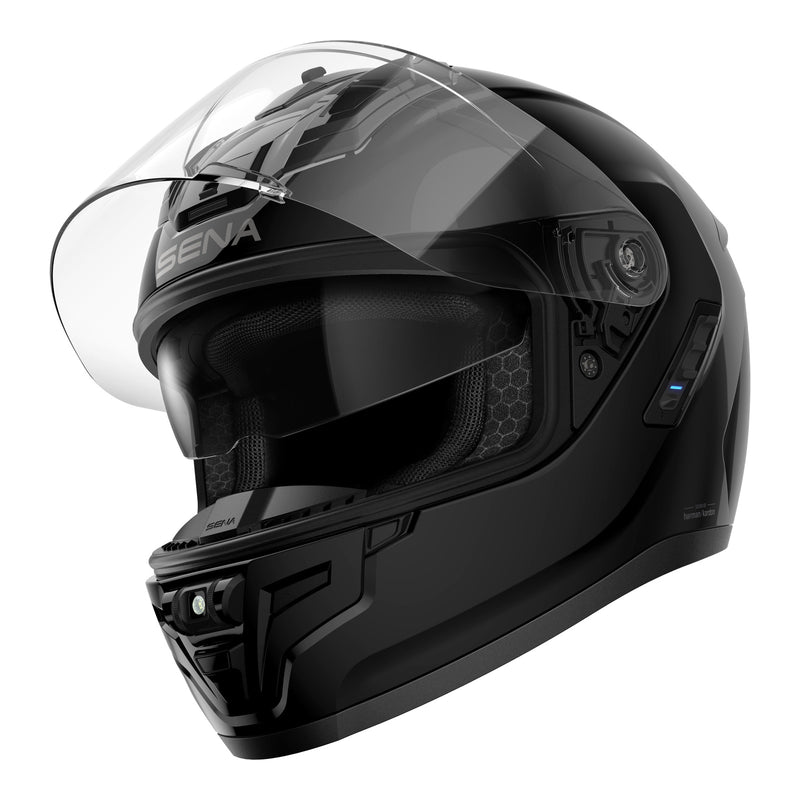 Load image into Gallery viewer, Sena Phantom Smart Helmet with Mesh Comms - Gloss Black