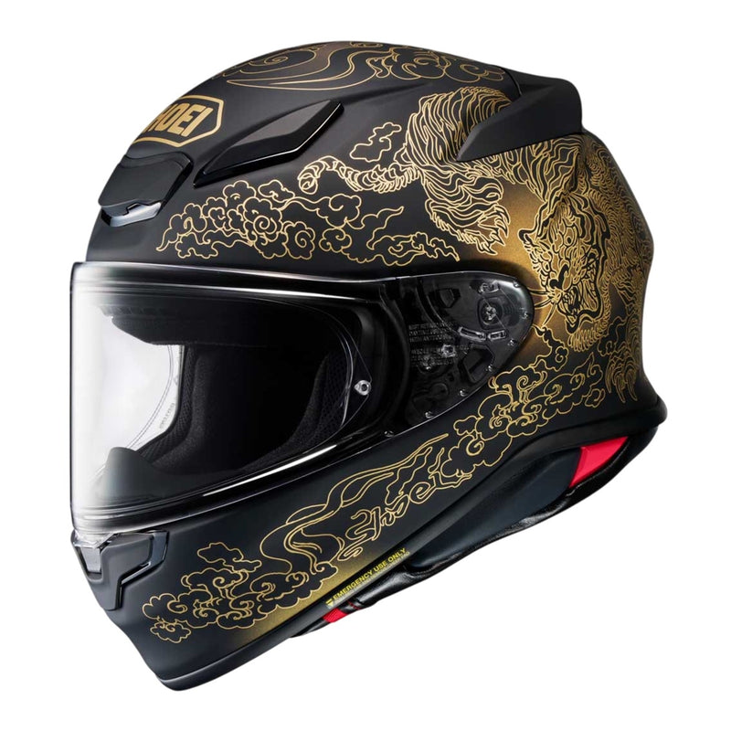 Load image into Gallery viewer, Shoei NXR2 Helmet Fearless - Black / Gold TC5