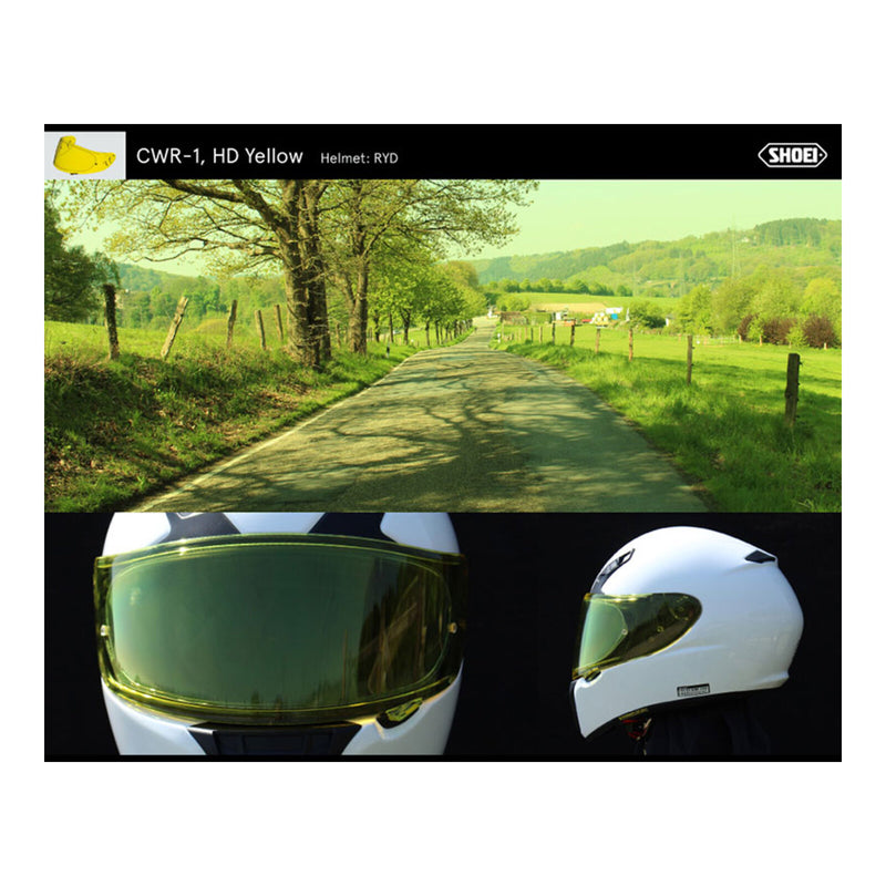 Load image into Gallery viewer, Shoei Visor NXR Ryd (X-Spirit 3 CWR-F) High Defintion Yellow Flat