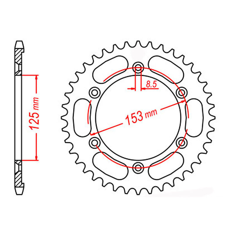 Load image into Gallery viewer, Sprocket Kit Honda NXR125 - 428KRO 13/54