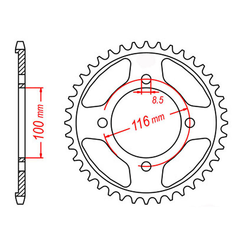 Load image into Gallery viewer, Sprocket Kit Kawasaki KLX140 Big Wheel - 428KRO 13/51