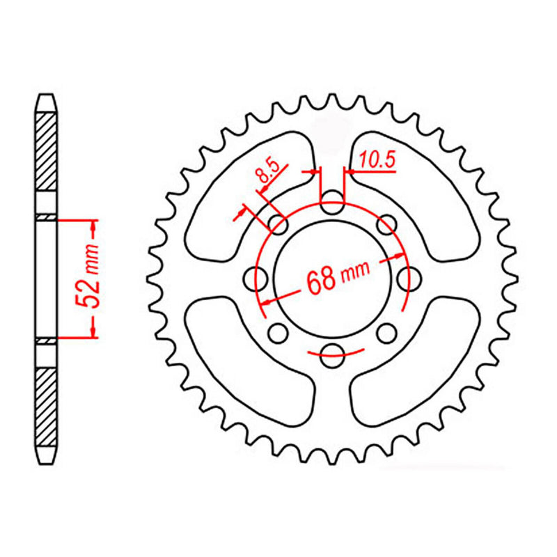 Load image into Gallery viewer, Sprocket Kit Kawasaki KLX110 '10- 420MS 13/38