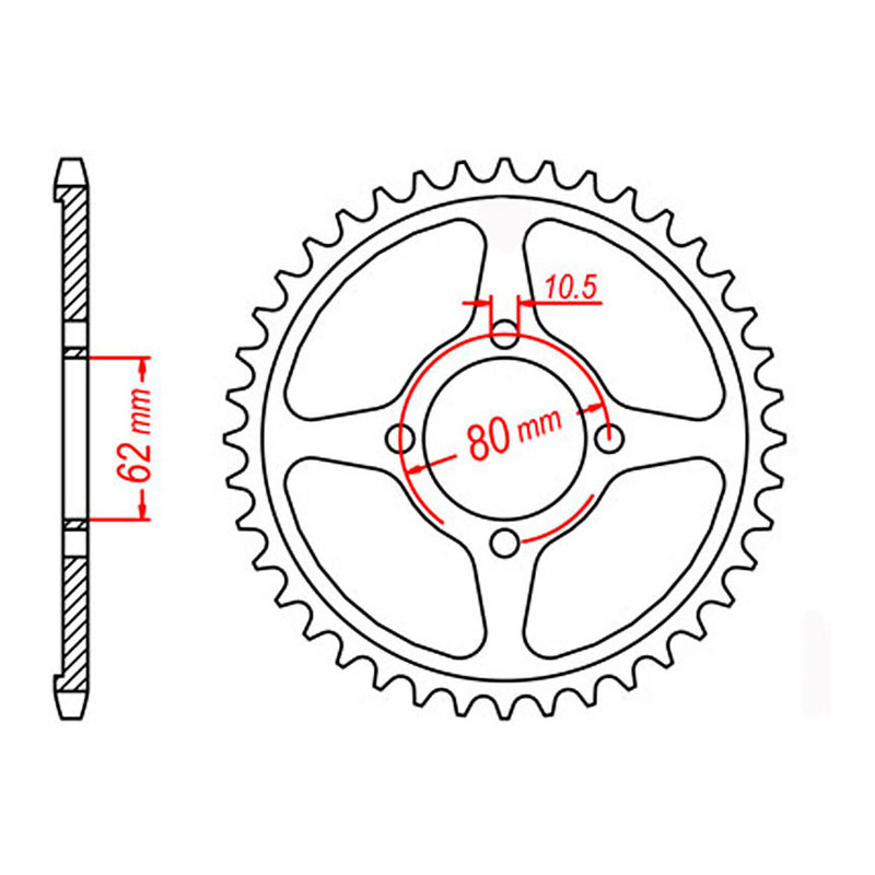 Load image into Gallery viewer, Sprocket Kit Yamaha TTR125 BW '02-'10 - 428H 13/54