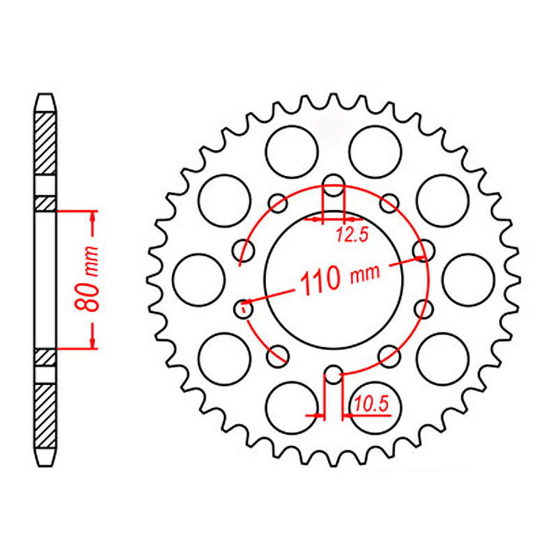 Load image into Gallery viewer, Sprocket Kit Honda GB500 - 525XRE 15/37