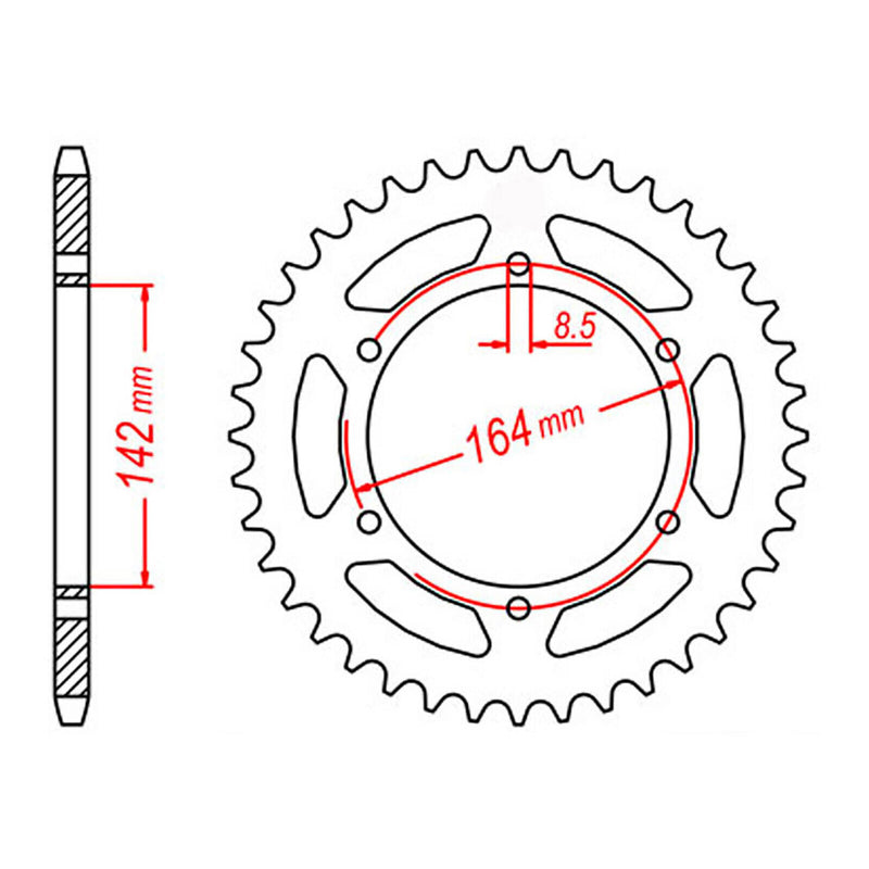 Load image into Gallery viewer, Sprocket Kit Hyosung GT650 /GT650R - 525XRE 15/44