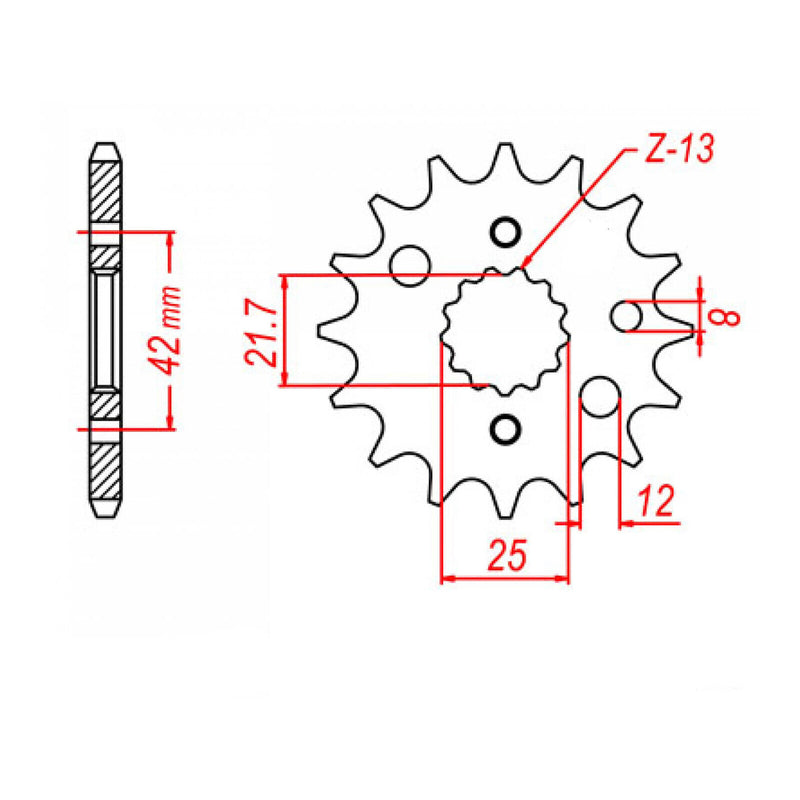 Load image into Gallery viewer, Sprocket Kit Suzuki TL1000S Gold (economy) - GB530XRE 17/38