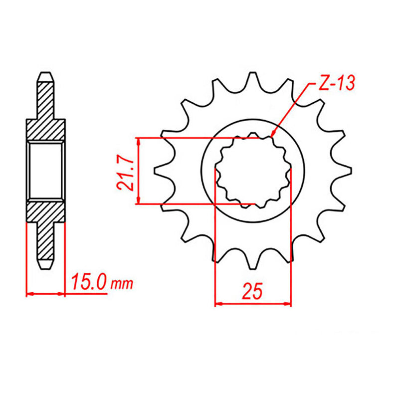 Load image into Gallery viewer, Sprocket Kit Triumph TT600 / Speed Four - 525XRE 15/42
