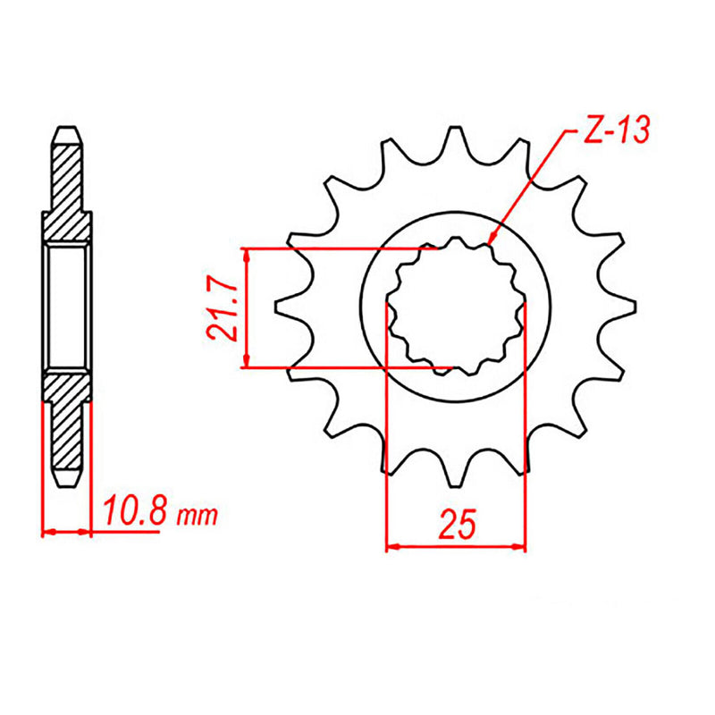 Load image into Gallery viewer, Sprocket Kit Yamaha TRX850 - 525XRE 17/39