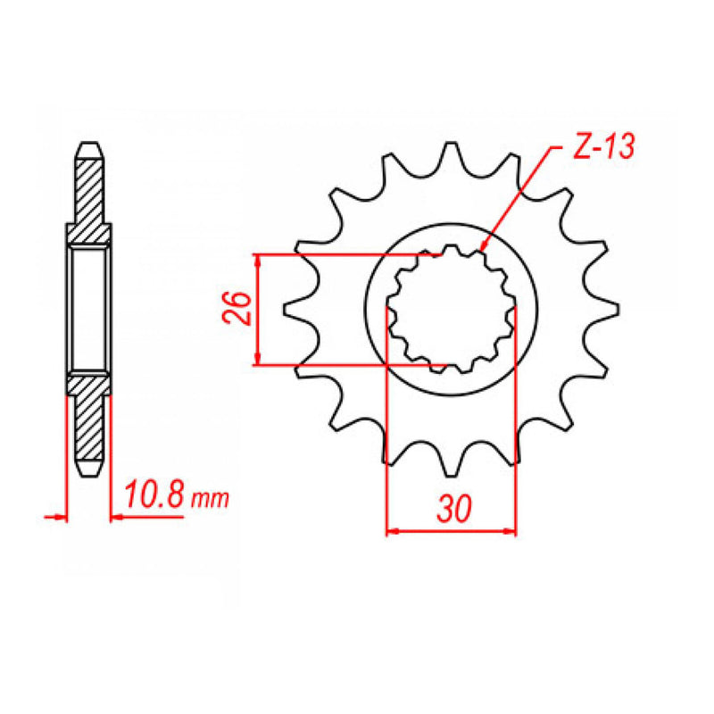 Load image into Gallery viewer, MTX 579 Steel Front Sprocket #530