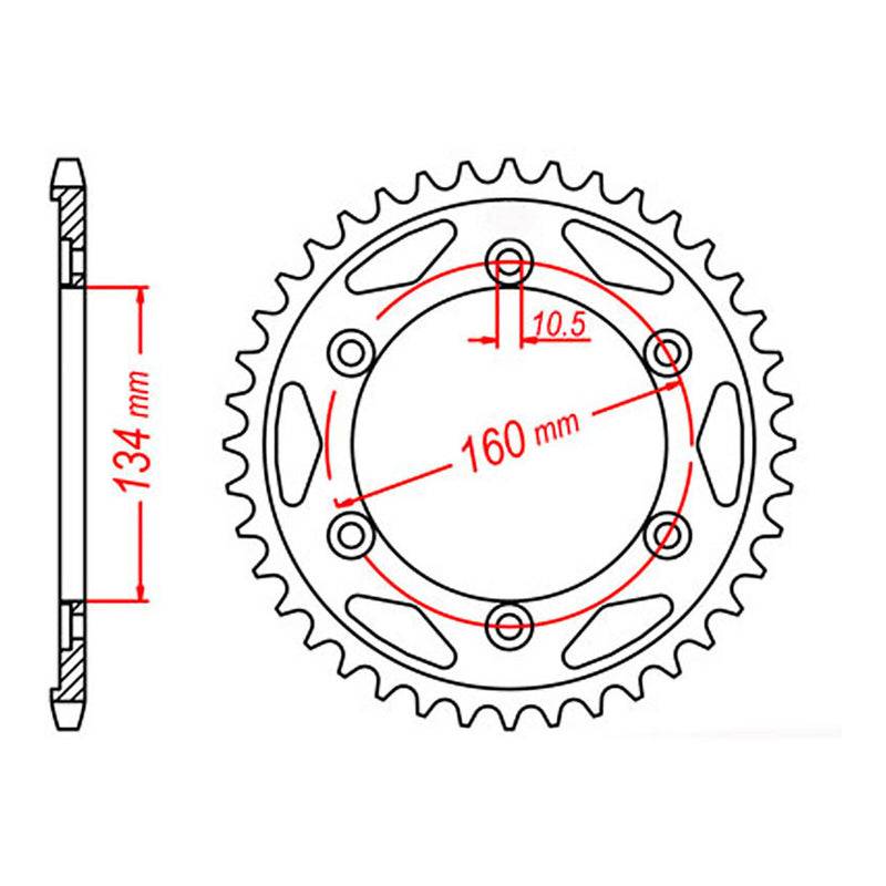 Load image into Gallery viewer, MTX 1306 Steel Rear Sprocket #530