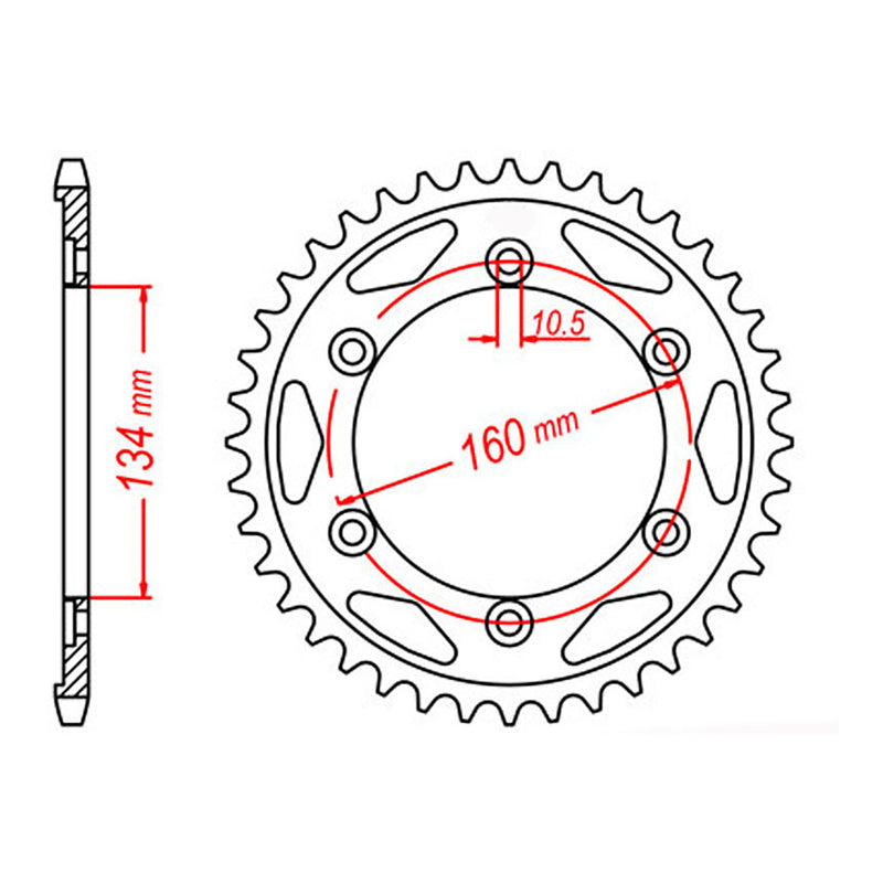 Load image into Gallery viewer, MTX 1306 Steel Rear Sprocket #530