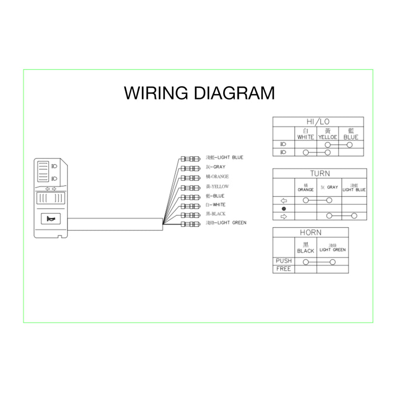 Load image into Gallery viewer, WHITES SWITCH HEADLAMP HIGH/LOW + HORN