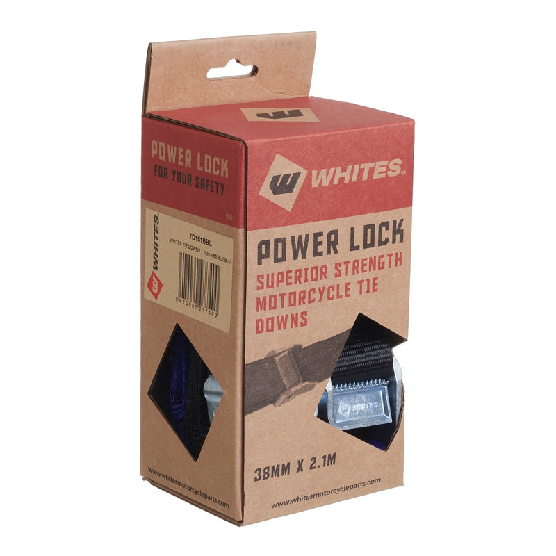 Load image into Gallery viewer, Whites Tie-Downs - Black / Blue