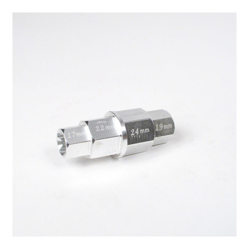 Load image into Gallery viewer, WHITES 4-IN-1 HEX AXLE TOOL 17 19 22 24mm ALUM