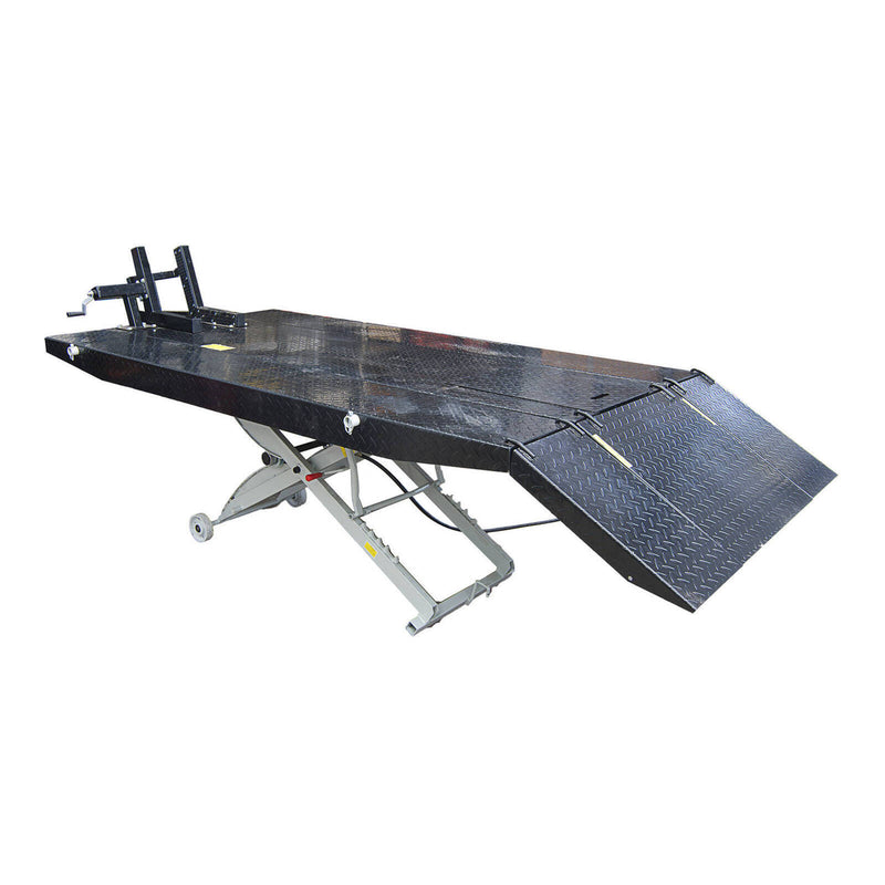 Load image into Gallery viewer, MOTO LIFT STAND TABLE 1000lbs / 450kg (WITH SIDE EXTENSIONS)