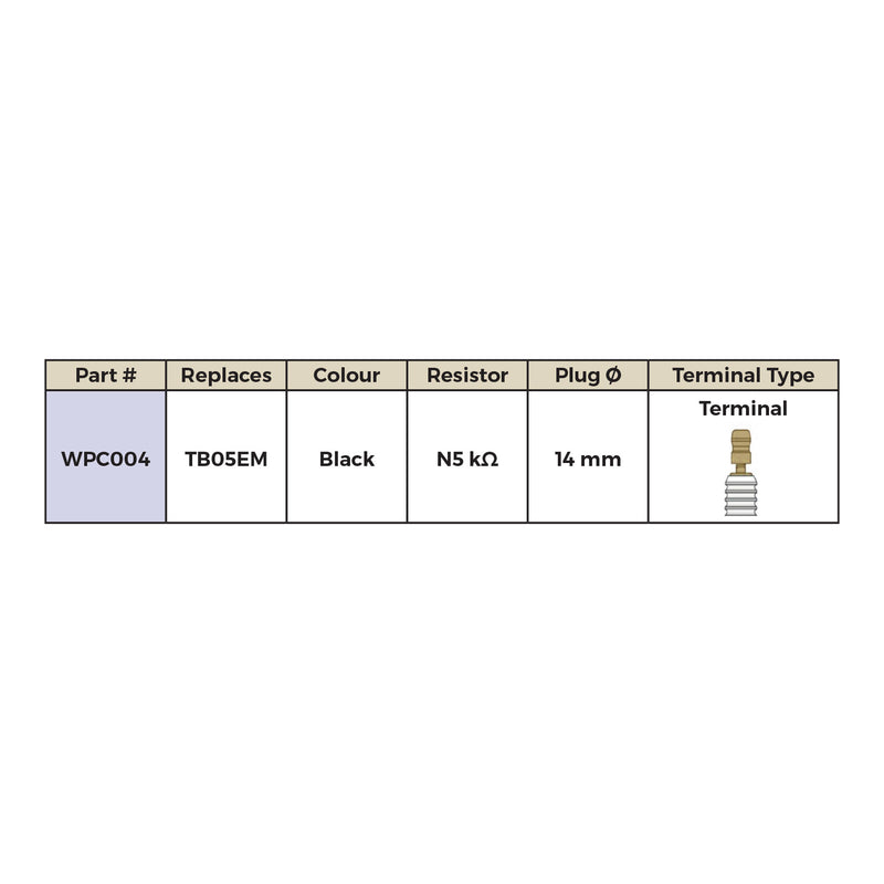 Load image into Gallery viewer, Whites Spark Plug Cap – Replaces TB05EM – Right Angle – Black