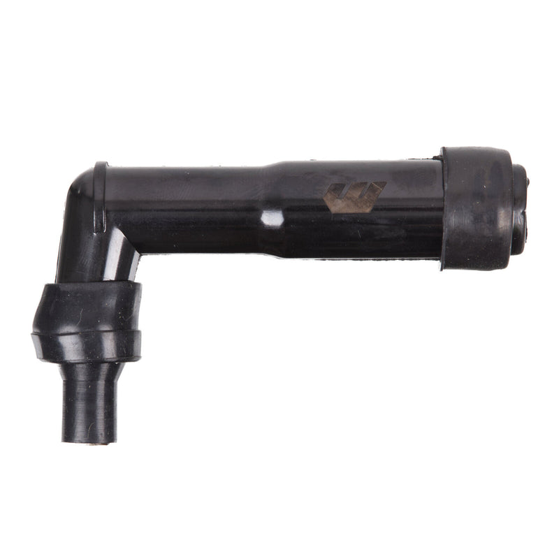Load image into Gallery viewer, Whites Spark Plug Cap – Replaces XB05F – Long Right Angle – Black