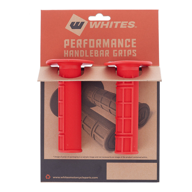 Load image into Gallery viewer, Whites MX Half Waffle Grip - Red