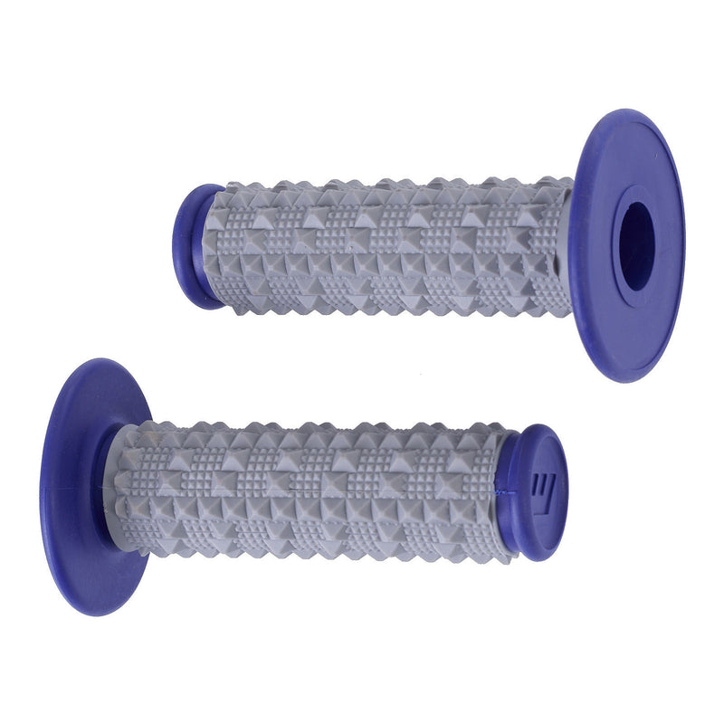 Load image into Gallery viewer, Whites MX Large Diamond Grip - Grey / Blue