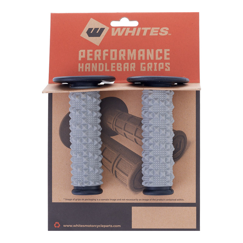 Load image into Gallery viewer, Whites MX Large Diamond Grip - Grey / Black