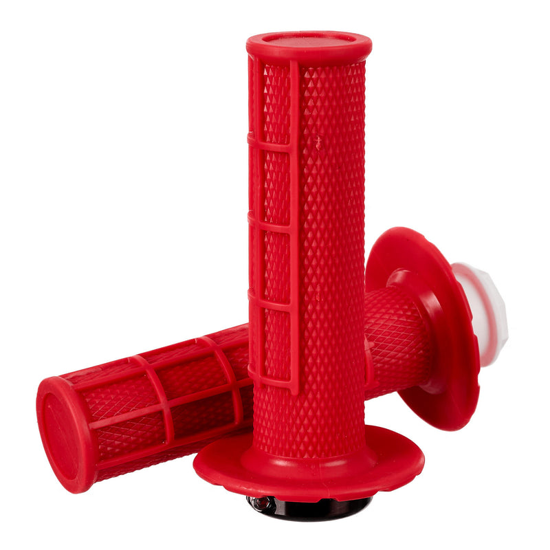 Load image into Gallery viewer, Whites Lock On Grips - Half Waffle - Red (with 6 Cams)