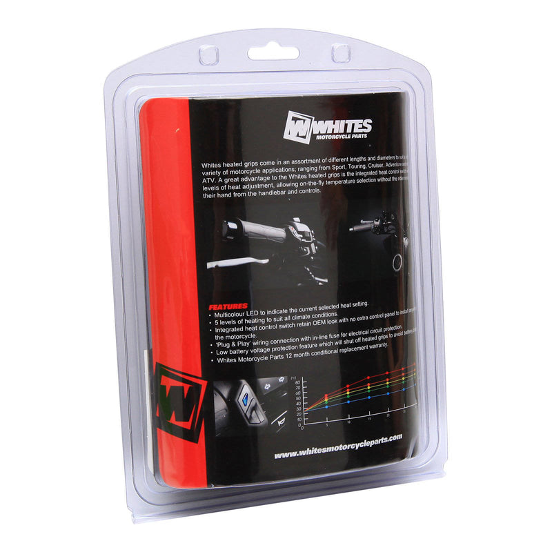 Load image into Gallery viewer, WHITES HEATED GRIPS - HARLEY DAVIDSON 130mm 1 BLK