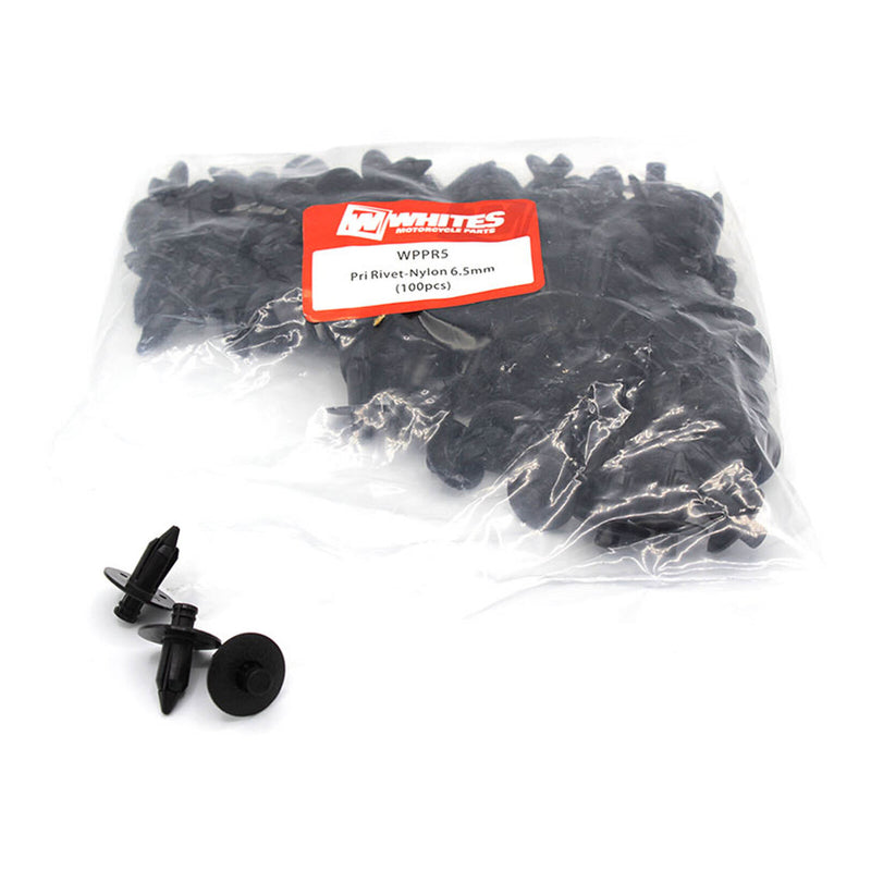 Load image into Gallery viewer, Whites Nylon Pry Rivets - 6.5mm (100 Pack)