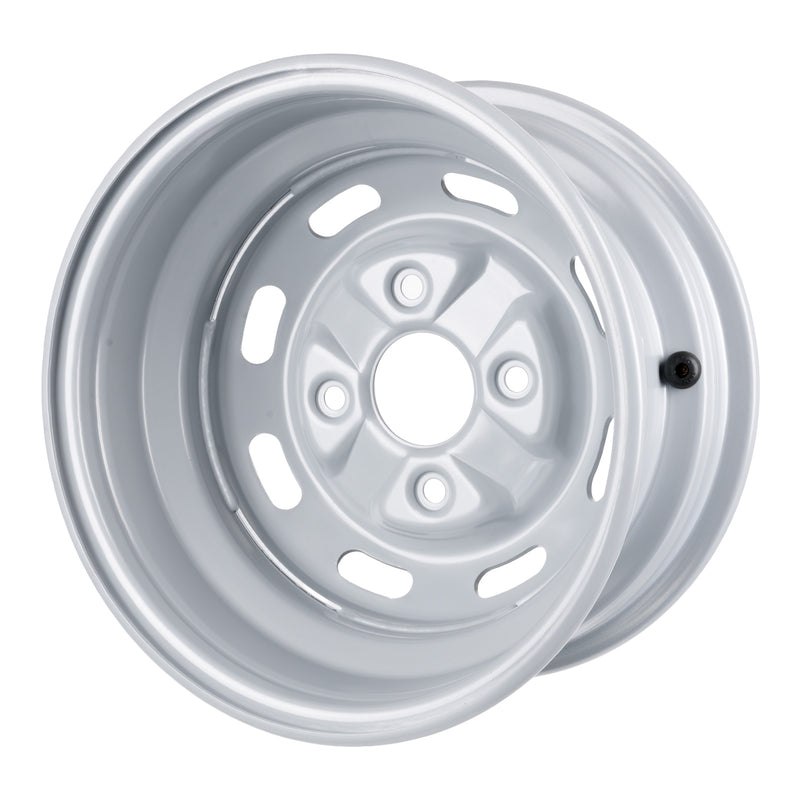 Load image into Gallery viewer, Whites ATV/UTV Steel Rim 12x6 Honda Front 4/110 +25 - Silver