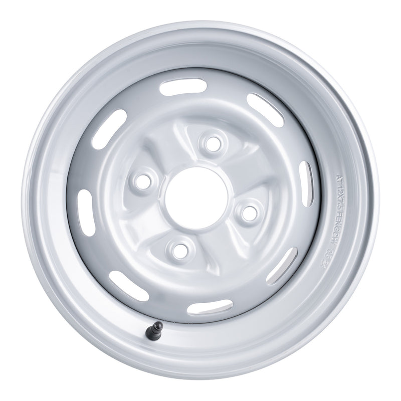 Load image into Gallery viewer, Whites ATV/UTV Steel Rim 12x7.5 Honda Rear IRS 4/110 +41 - Silver