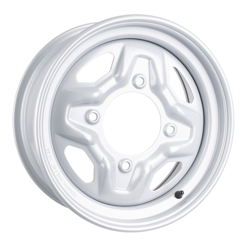 Load image into Gallery viewer, Whites ATV/UTV Steel Rim 14x6 Polaris Front 4/156 +40.2 - Silver