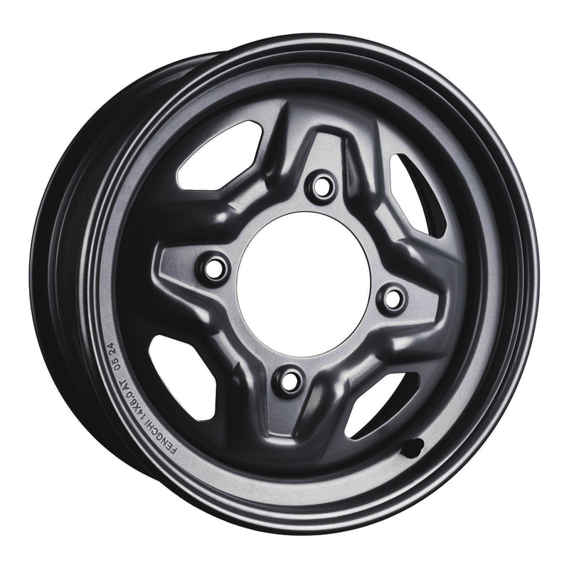 Load image into Gallery viewer, Whites ATV/UTV Steel Rim 14x6 Polaris Front 4/156 +40.2 - Black