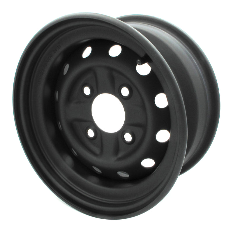 Load image into Gallery viewer, Whites ATV/UTV Steel Rim 12x6 CF-Moto Front 4/110 +15 - Black