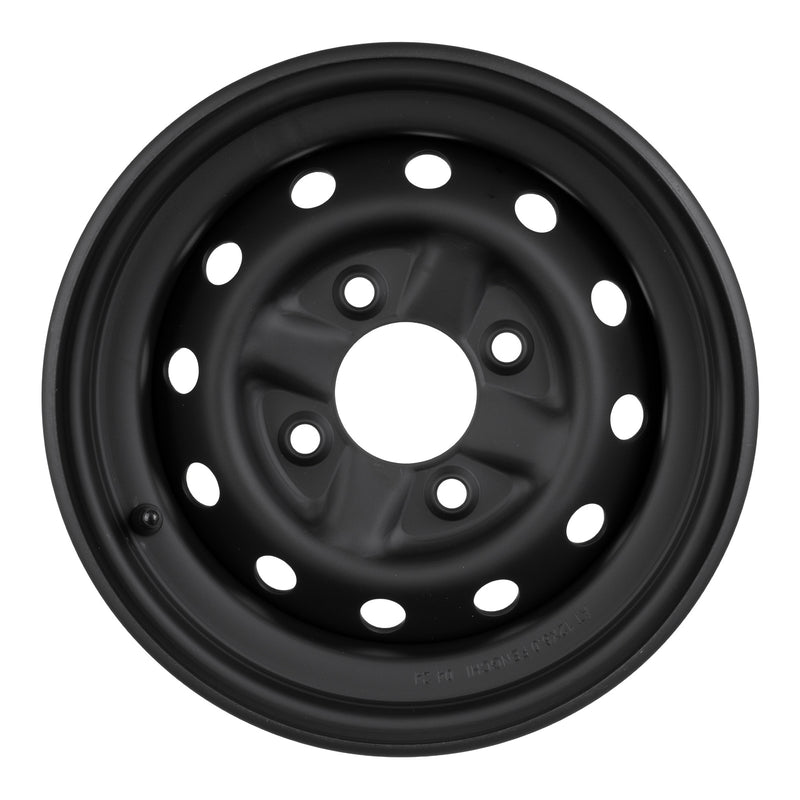 Load image into Gallery viewer, Whites ATV/UTV Steel Rim 12x6 CF-Moto Front 4/110 +15 - Black