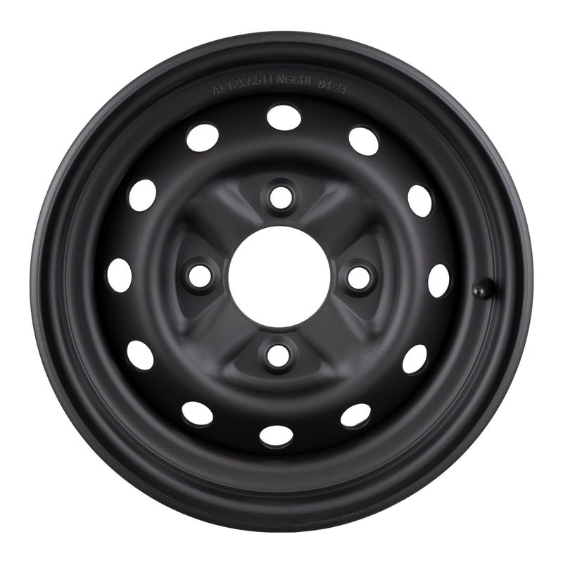 Load image into Gallery viewer, Whites ATV/UTV Steel Rim 12x7.5 CF-Moto Rear 4/110 +46.5 - Black