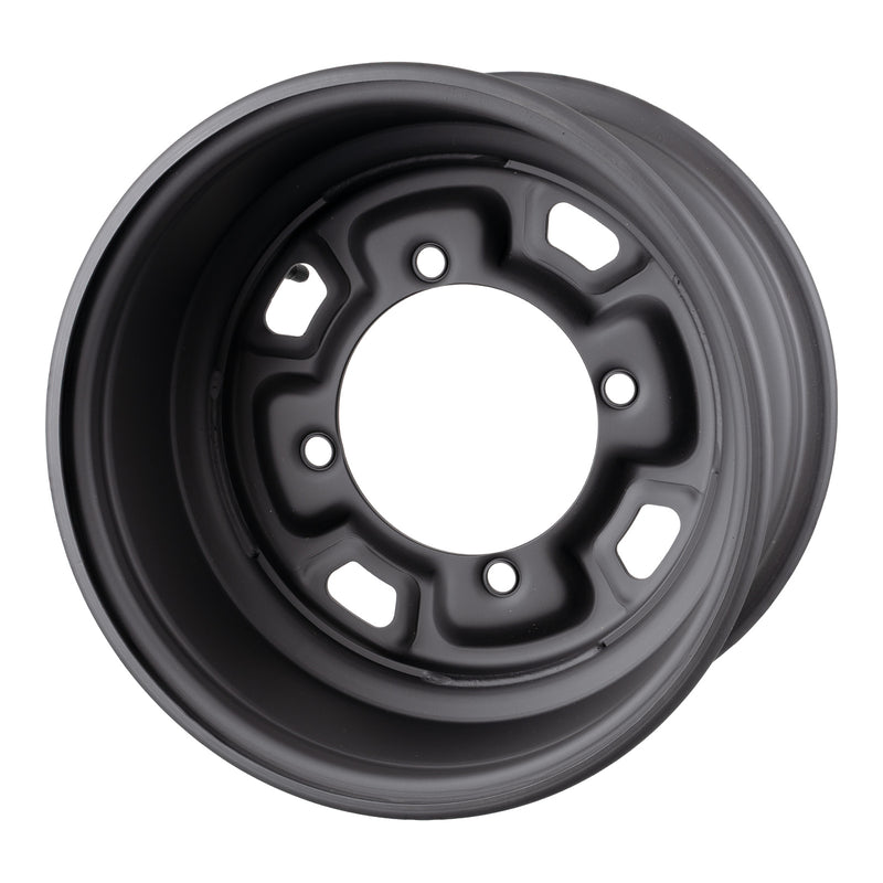 Load image into Gallery viewer, Whites ATV/UTV Steel Rim 12x7 Polaris Front & Rear 4/156 +12.7 - Black