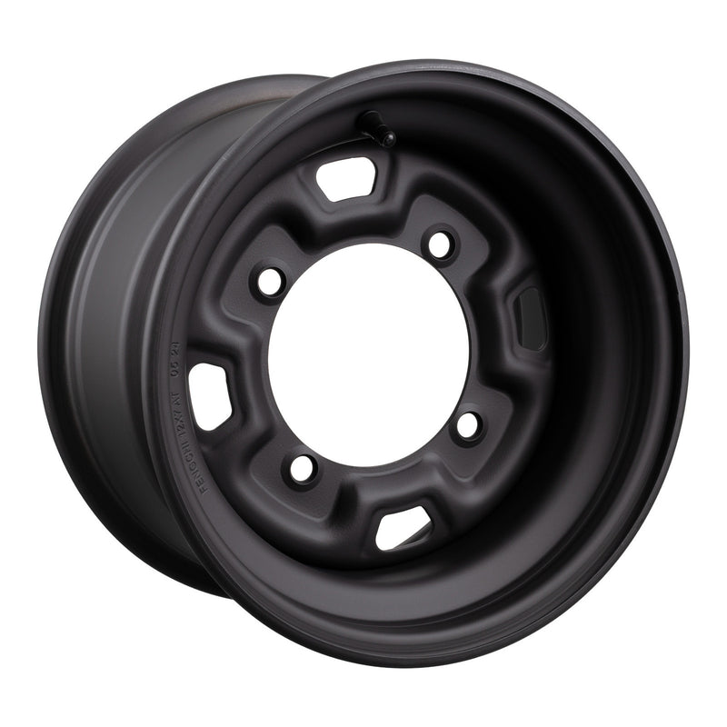 Load image into Gallery viewer, Whites ATV/UTV Steel Rim 12x7 Polaris Front & Rear 4/156 +12.7 - Black