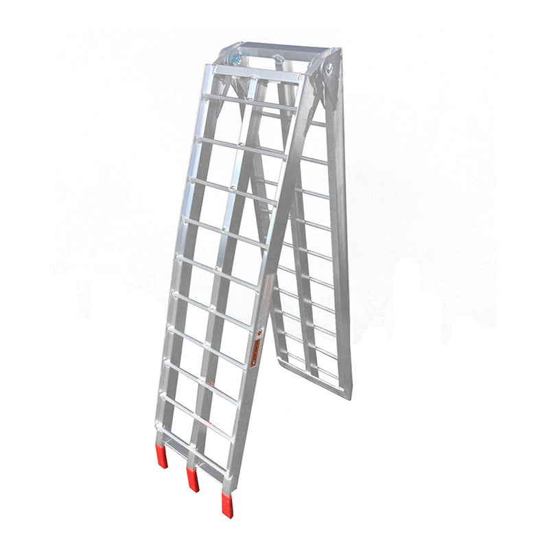 Load image into Gallery viewer, Whites Folding Alloy Ramp 226x30cm - 340kg Rated X-Bar style