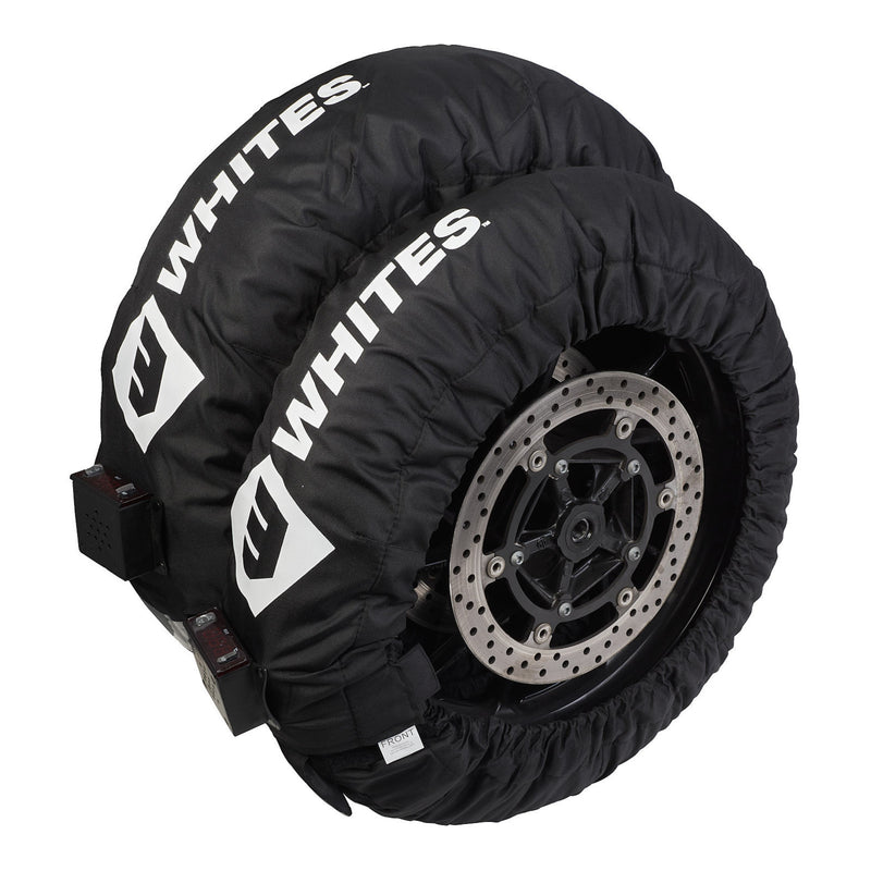 Load image into Gallery viewer, Whites Tyre Warmer C6 Digital 30-90C 120/200+ Pair - Black