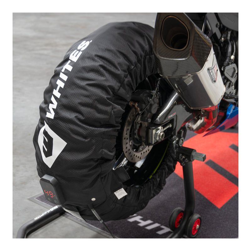Load image into Gallery viewer, WMP C7 Digital Tyre Warmer 30-90°C 120/200+ Pair Black