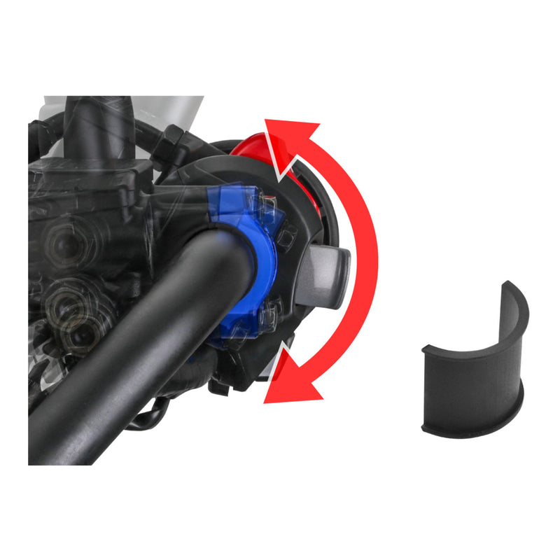 Load image into Gallery viewer, Zeta Rotating Bar Clamp Clutch - Red