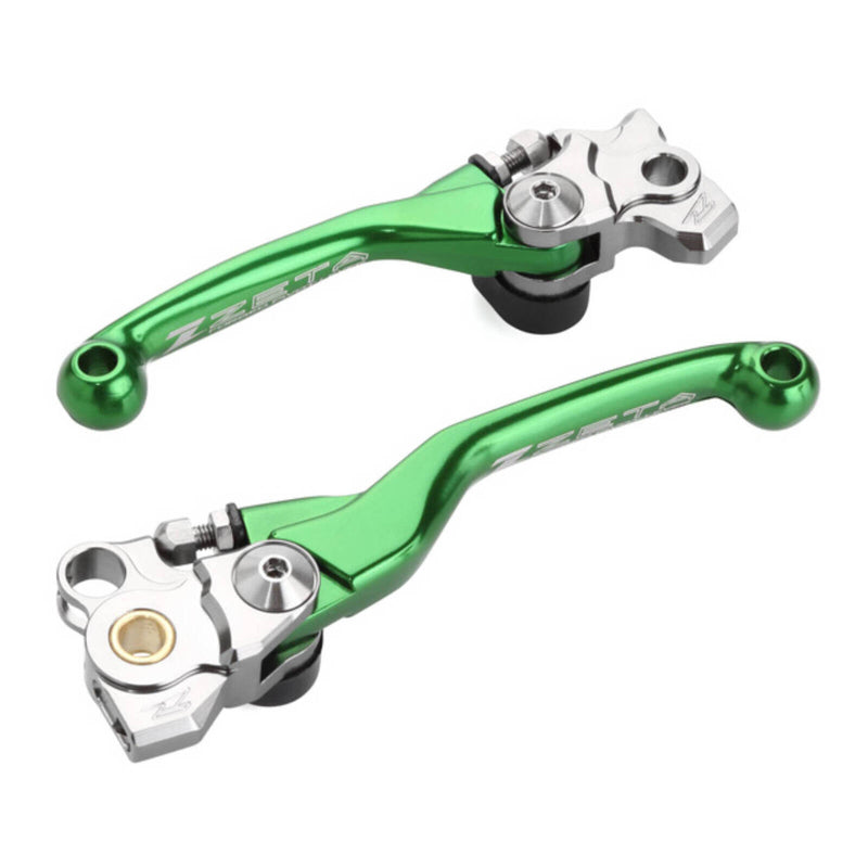 Load image into Gallery viewer, Zeta Pivot Lever Set FP - Kawasaki - Green