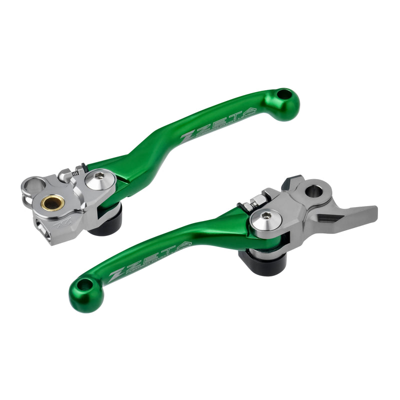 Load image into Gallery viewer, Zeta Pivot Lever Set FP - Kawasaki KX450F ('24-) - Green