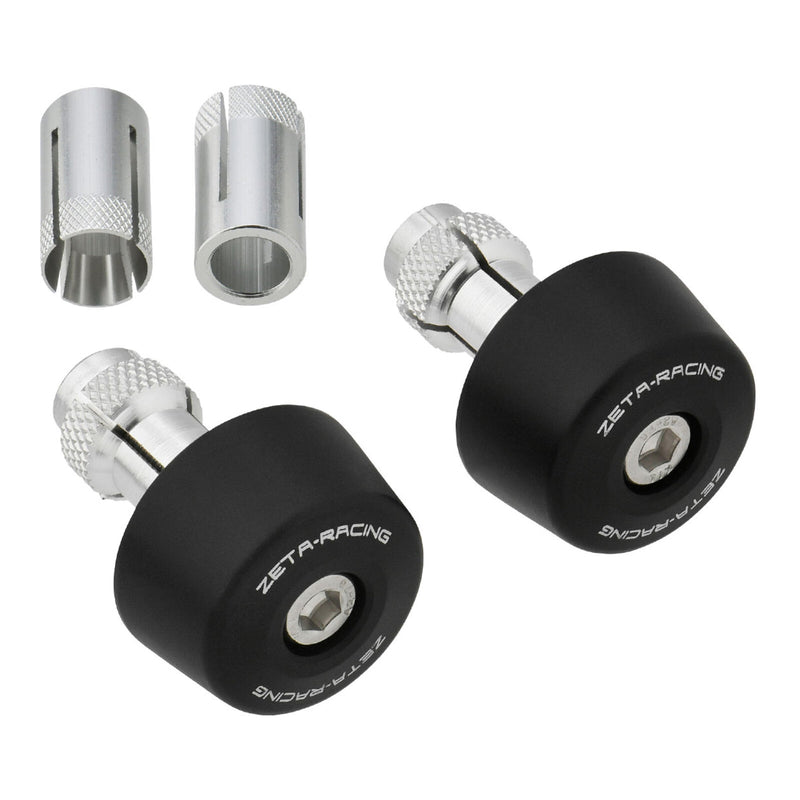 Load image into Gallery viewer, Zeta Bar-End Sliders - Black (Pair)