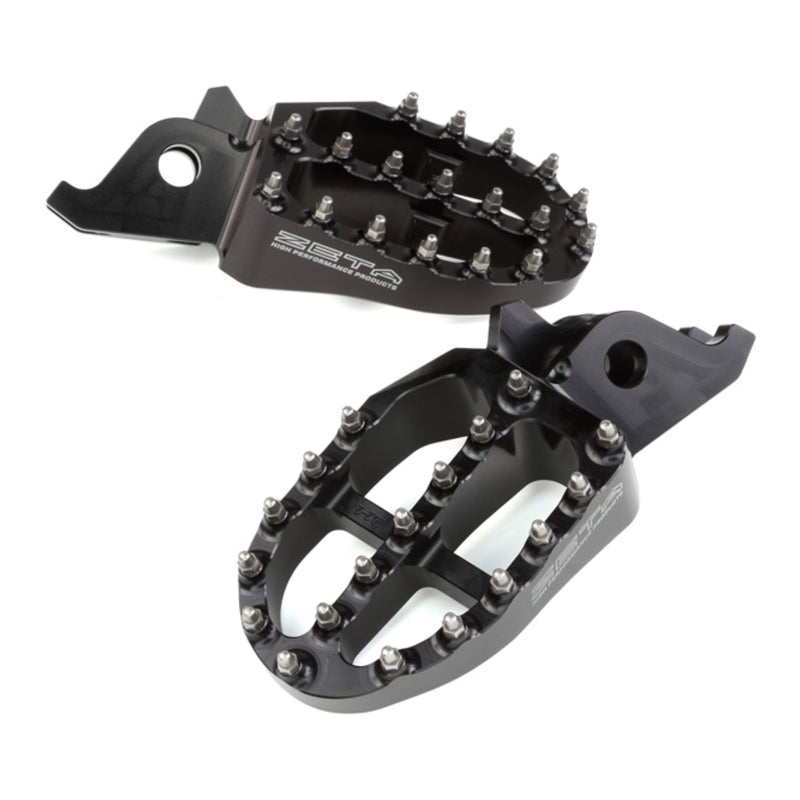 Load image into Gallery viewer, Zeta Aluminium Footpegs CRF250-450 / CRF250L-M-Rally - Black