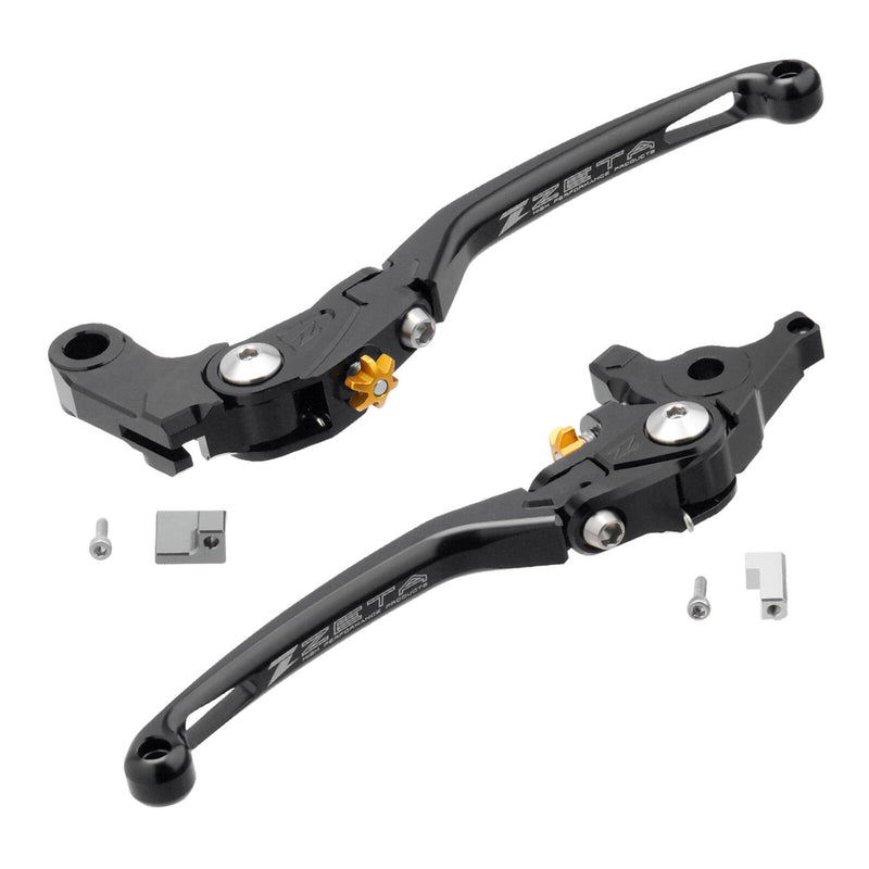 Load image into Gallery viewer, Zeta Pilot Lever Set - Yamaha MT-09 / MT-07 ('14-) - Black