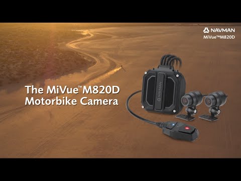 Load and play video in Gallery viewer, Navman MiVue 820D Motorcycle Dash Cam - Front & Rear Cameras