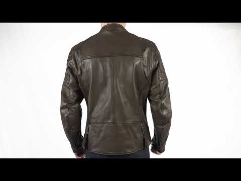 Load and play video in Gallery viewer, Oxford Route 73 2.0 Leather Jacket - Black