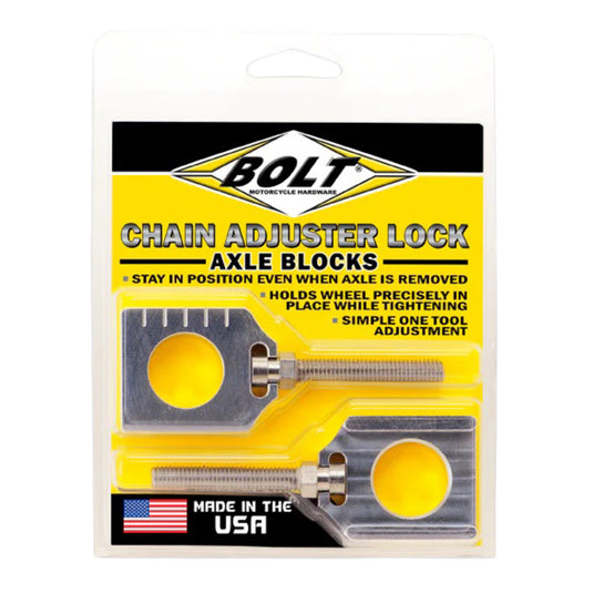 Bolt Raw Chain Adjuster Blocks Yamaha YZ (2 pack) 20mm