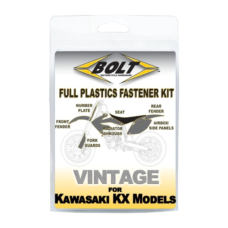 Load image into Gallery viewer, Bolt Body Work Fastener Kit Kawasaki KX125/250 '88-'89 KX500 '88-'04
