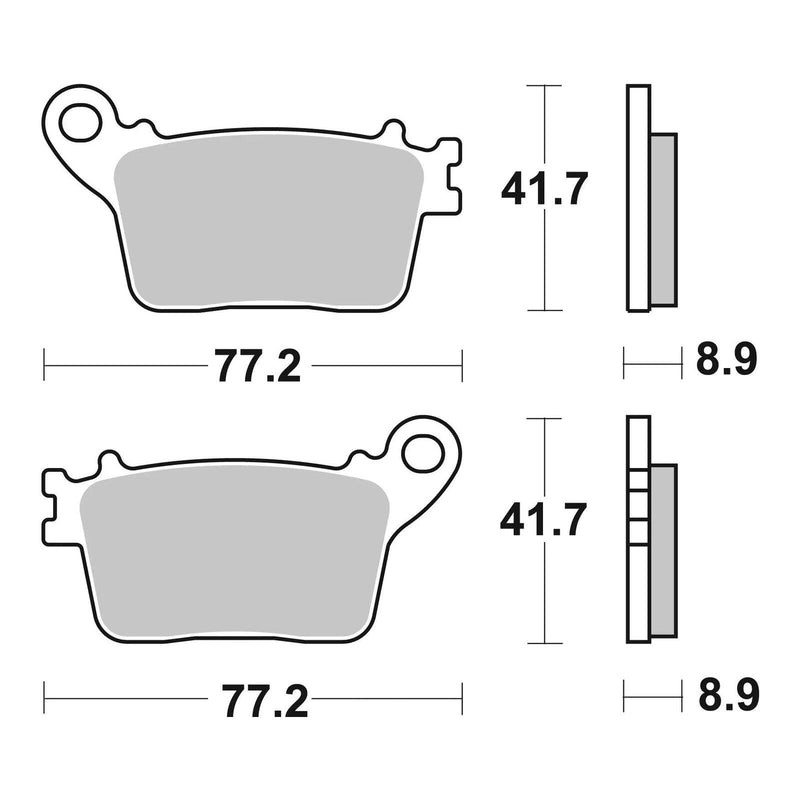 Load image into Gallery viewer, Brembo Prime Sinter Rear Brake Pads 07HO59SP

